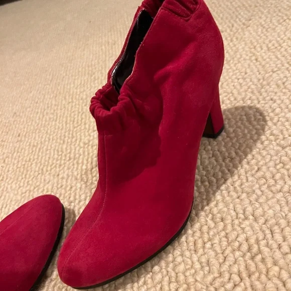 Sam Edelman red suede boots - Picture 3 of 3